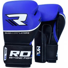 Боксерские перчатки RDX Quad Kore Blue 16oz