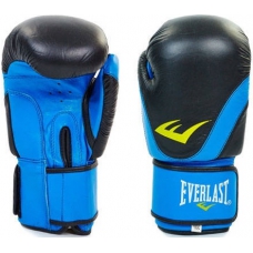Боксерские перчатки кожа Everlast BO-3631-BK 8oz