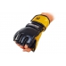 Перчатки для смешанных единоборств MMA Кожа MATSA Black с защитой большого пальца 7oz
