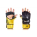 Перчатки для смешанных единоборств MMA Кожа MATSA Black с защитой большого пальца 7oz