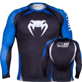 Рашгард Venum No Gi IBJJF Approved Rash Guard Black Blue (М)